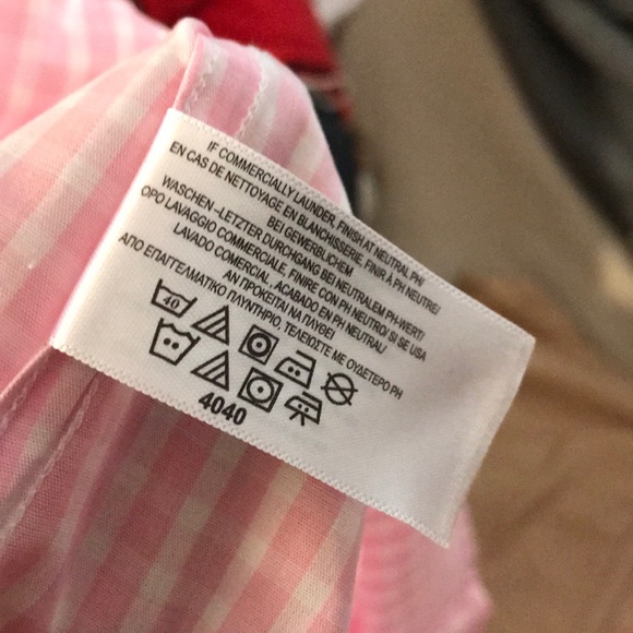 Brooks Brothers White Pink Plaid Short Sleeve - Picture 7 of 7